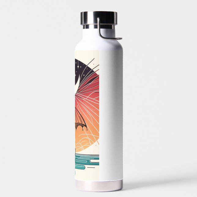 Bouteille D'eau Ligne Boho Surreal Moon & Umrella (Gauche)