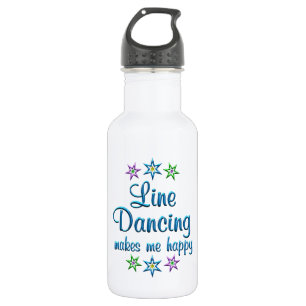 Bouteille D'eau Ligne danse heureuse