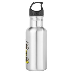 Bouteille D'eau Ligue de softball père fille design vectoriel vint