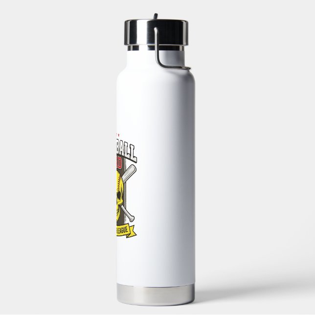 Bouteille D'eau Ligue de softball père fille design vectoriel vint (Gym)