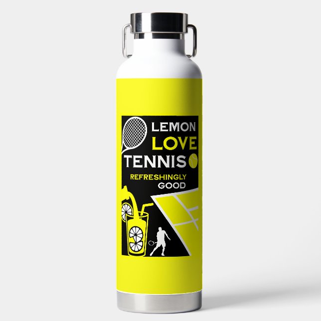 Bouteille D'eau Limonade de tennis vintage (Avant)