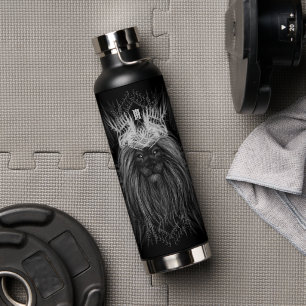 Bouteille D'eau Lion avec monogramme de couronne