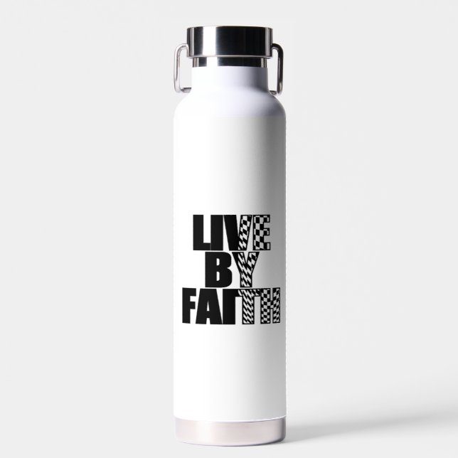 Bouteille D'eau Live By Faith Water Bottle (Avant)