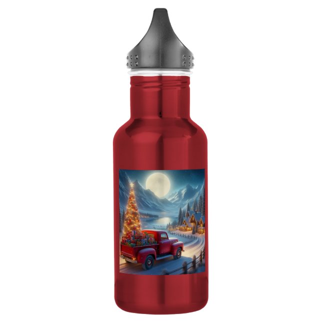 Bouteille D'eau Livraison de Noël magique (Gauche)