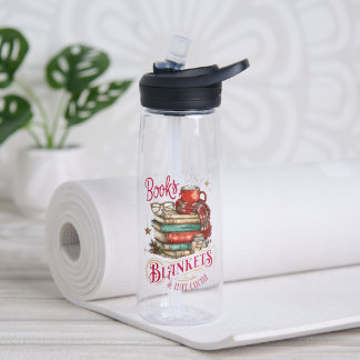 Bouteille D'eau Livres Écharpes et Chocolat Chaud