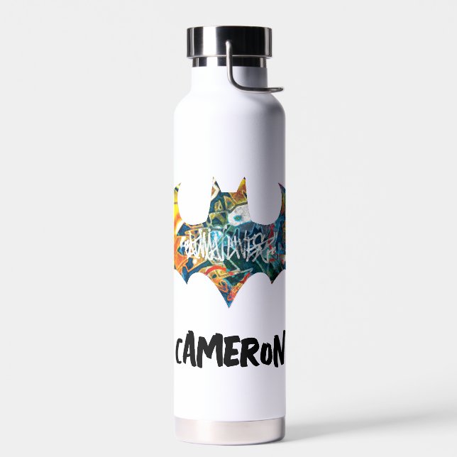 Bouteille D'eau Logo Batman Graffiti Neon 80's (Gauche)