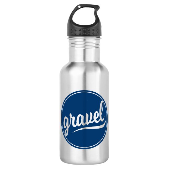 Bouteille D'eau Logo bleu Gravel Cycling (Devant)