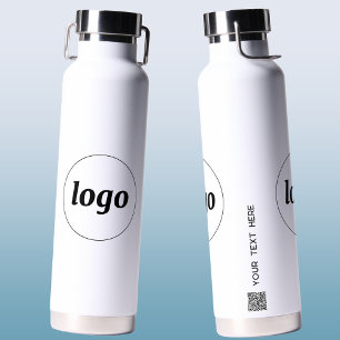 Bouteille D'eau Logo Code QR Texte Marque commerciale Promotion