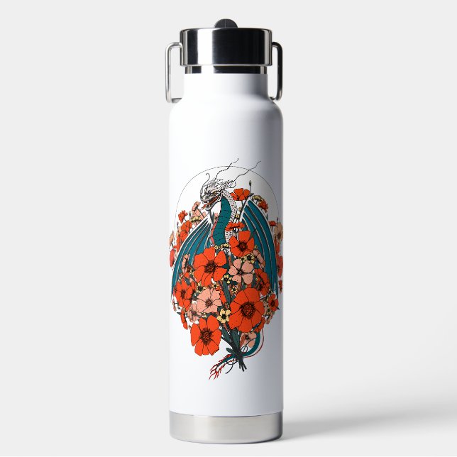 Bouteille D'eau Logo de dragon asiatique (Salle de sport)