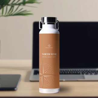 Bouteille D'eau Logo de la boussole ambre chaud pour la santé ment
