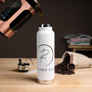 Bouteille D'eau Logo de signature de coaching Russ Yeager