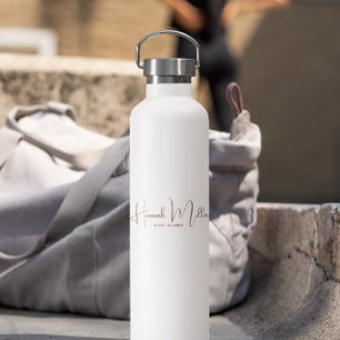 Bouteille D'eau Logo d'entreprise élégant minimaliste moderne en t