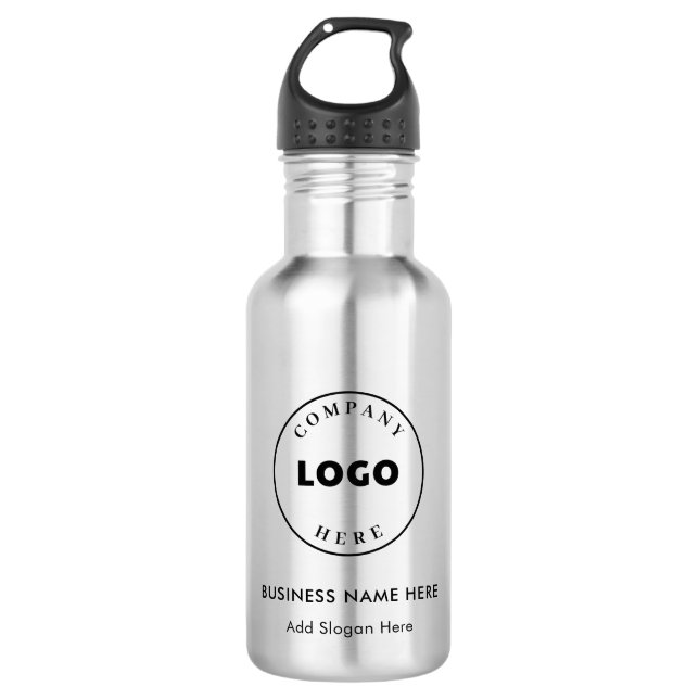 Bouteille D'eau Logo d'entreprise moderne Swag (Devant)