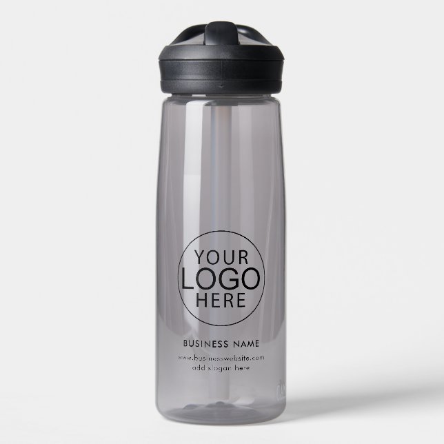 Bouteille D'eau Logo d'entreprise personnalisé et site Web (Avant)