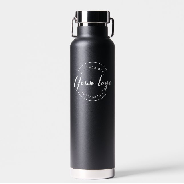 Bouteille D'eau Logo d'entreprise personnalisé QR code site Web pr (Avant)