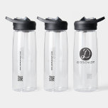 Bouteille D'eau Logo d'entreprise simple site Web de code QR Custo<br><div class="desc">Simple Business Logo QR Code Website Customisé Branded Clear Water Bottles" - une solution simple et pratique pour promouvoir votre marque. Ces bouteilles d'eau claire sont dotées du logo de votre entreprise et d'un code QR personnalisable lié à votre site Web, offrant un moyen sans faille de se connecter à...</div>