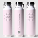 Bouteille D'eau Logo d'entreprise Site de code QR personnalisé Ros<br><div class="desc">Faites une déclaration en gras pour votre entreprise avec le logo commercial Custom QR Code Website Pink Water Bottle. Cette bouteille d'eau professionnelle met en valeur non seulement votre logo d'entreprise, mais offre également un moyen unique et efficace d'accroître le trafic Web et le fiançailles client. Avec le générateur de...</div>