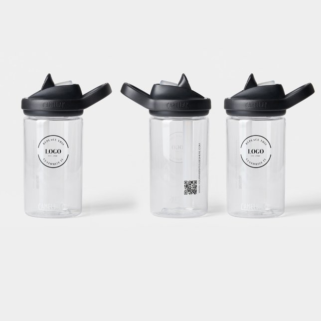 Bouteille D'eau Logo d'entreprise Site de code QR personnalisé Sim (Business promotional logo water bottles with QR code websiste.)