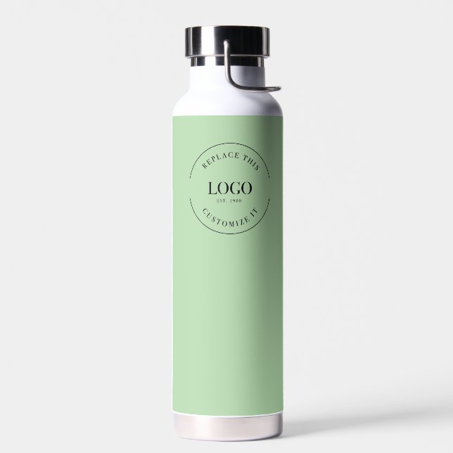 Bouteille D'eau Logo d'entreprise Site de code QR personnalisé Ver (Gauche)