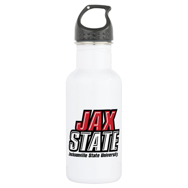 Bouteille D'eau Logo d'état de Jacksonville State University JAX S (Devant)