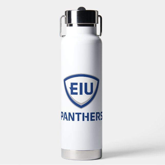 Bouteille D'eau Logo Eastern Illinois Panthers Shield & Wordmark (Salle de sport)