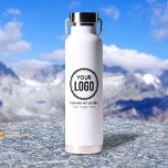 Bouteille D'eau Logo Et Slogan Personnalisés Avec Promotions<br><div class="desc">Personnalisez une bouteille d'eau avec ce modèle simple et minimaliste, et faites la promotion de votre entreprise ou entreprise pour augmenter les prospects et générer plus de ventes. Ajoutez vos détails, tout le style de texte, les couleurs, les tailles peuvent être modifiés pour répondre à vos besoins. Si vous avez...</div>