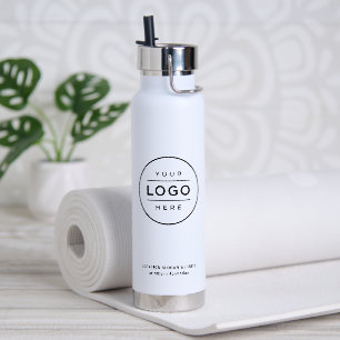 Bouteille D'eau Logo Hydratation Entreprise Blanc Marque
