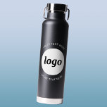 Bouteille D'eau Logo simple et commerce de texte<br><div class="desc">Logo simple et design de texte personnalisé pour favoriser la fidélité à la marque et promouvoir votre petite entreprise. Remplacez le logo par le vôtre, et modifiez ou supprimez le texte supérieur et inférieur pour customiser. Parfait pour des fins promotionnelles et pour donner aux employés, aux clients et aux clients....</div>