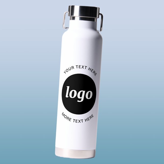 Bouteille D'eau Logo simple et commerce de texte (Logo with text business promotional water bottle)