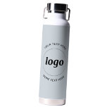 Bouteille D'eau Logo simple et texte Business Powder Blue<br><div class="desc">Logo simple et design de texte personnalisé pour favoriser la fidélité à la marque et promouvoir votre petite entreprise. Remplacez le logo par le vôtre, et modifiez ou supprimez le texte supérieur et inférieur pour customiser. Parfait pour des fins promotionnelles et pour donner aux employés, aux clients et aux clients....</div>