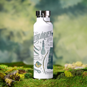 Bouteille D'eau LOTHLORIEN™ Collage graphique aquarelle