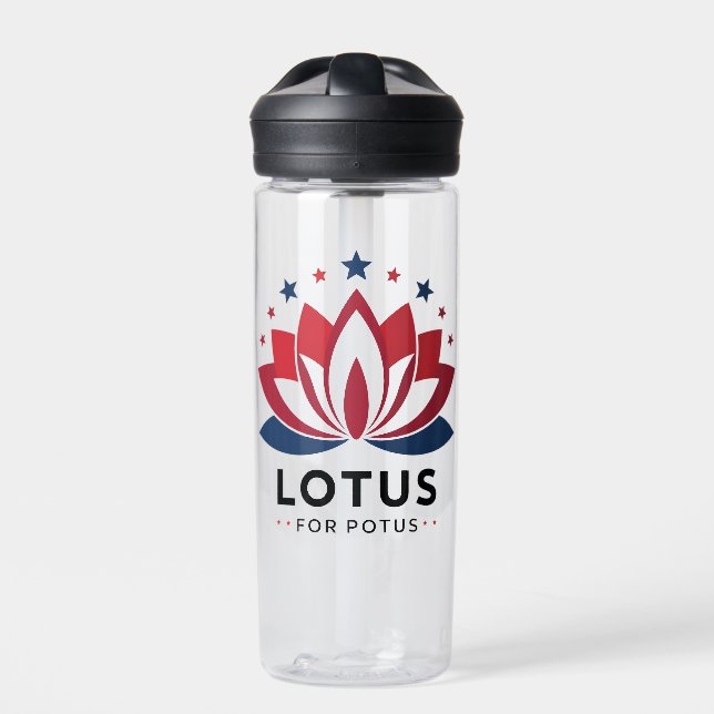 Bouteille D'eau Lotus pour POTUS Kamala Harris 2024 (Extérieur)