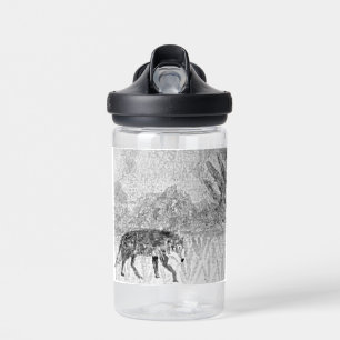 Bouteille D'eau Loup gris Sauver la faune sur mesure