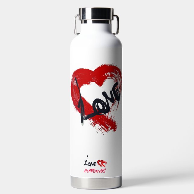 Bouteille D'eau Love Hearts Water Bottle (Avant)