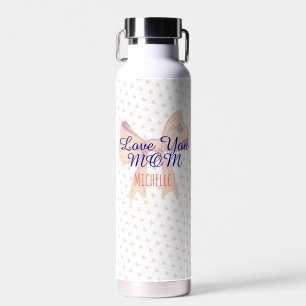 Bouteille D'eau Love You Mom Script Stylish Modern Mothers Day