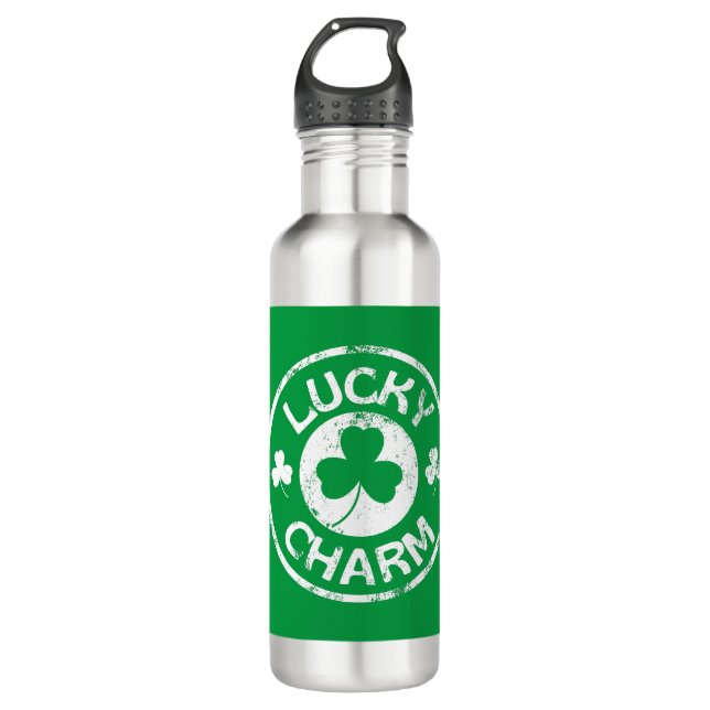 Bouteille D'eau Lucky Charm Vintage St Patrick's Day (Devant)
