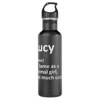 Bouteille D'eau LUCY Définition Personnalized Nom Funny Birthday G
