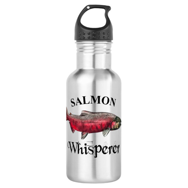 Bouteille D'eau Lumière saumon Whisperer (Devant)