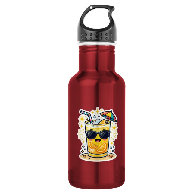 Bouteille D'eau Lunettes de soleil de boisson tropicale d'été Kawa (Devant)