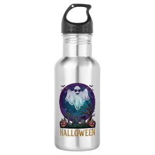 Bouteille D'eau Lunettes de soleil fantôme Halloween Violet Lune C