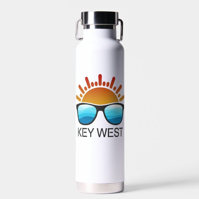 Bouteille D'eau Lunettes de soleil Key West Floride (Avant)
