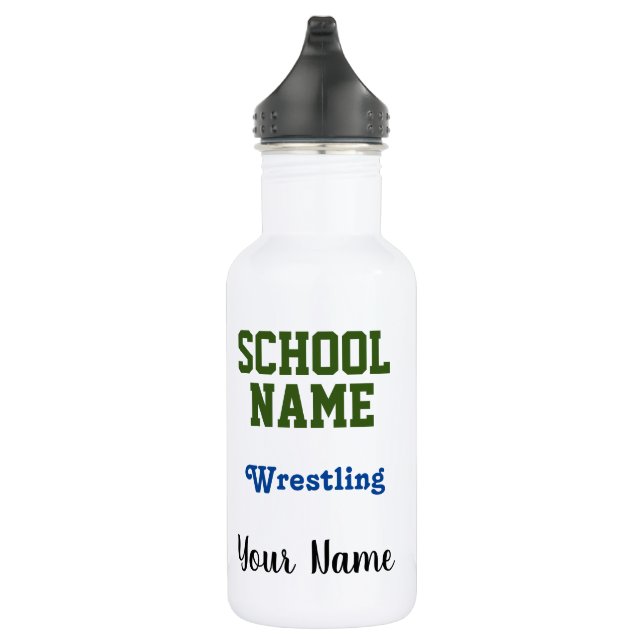 Bouteille D'eau Lutte - Créez votre propre esprit scolaire (Droite)
