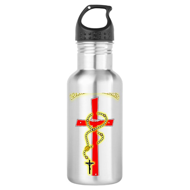 Bouteille D'eau Lux in Tenebris - Rosary 02 (Devant)