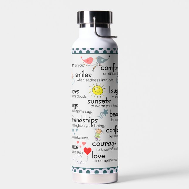 Bouteille D'eau Ma Prière Pour Vous (Gauche)