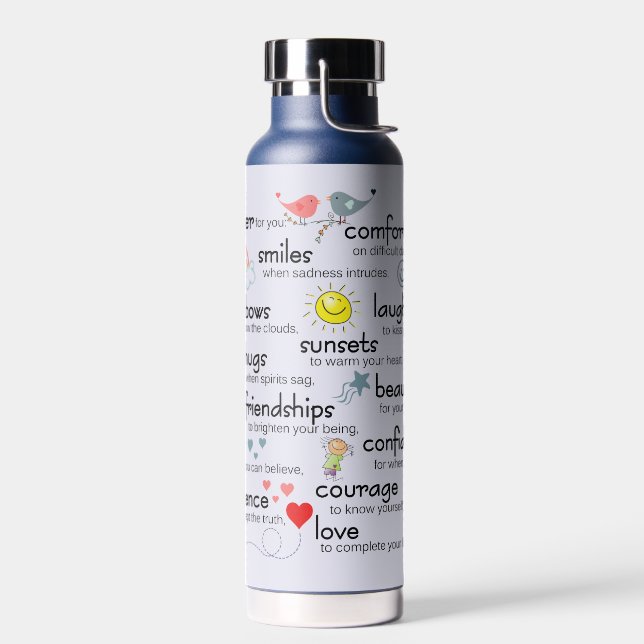 Bouteille D'eau Ma Prière Pour Vous Bénédictions (Gauche)