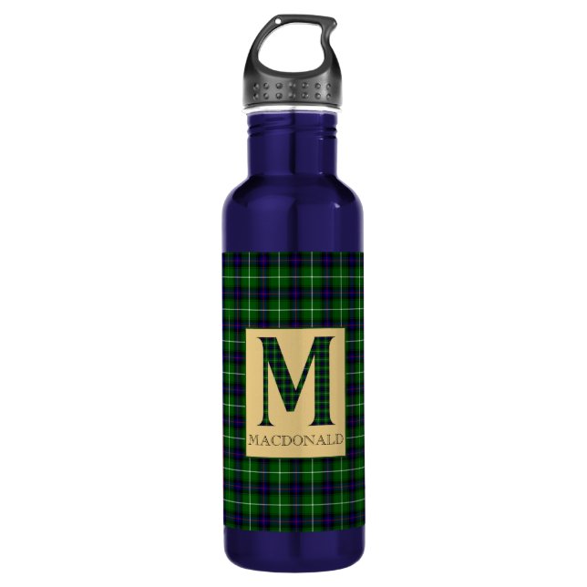 Bouteille D'eau MacDonald Tartan Monogramme M (Devant)