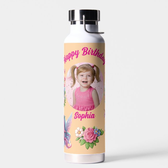 Bouteille D'eau Magical Unicorn Photo Birthday Water Bottle Gift (Gauche)