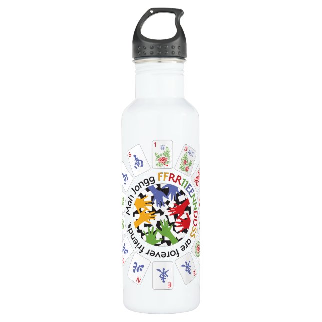 Bouteille D'eau Mah Jongg Friends Water Bottle (Devant)