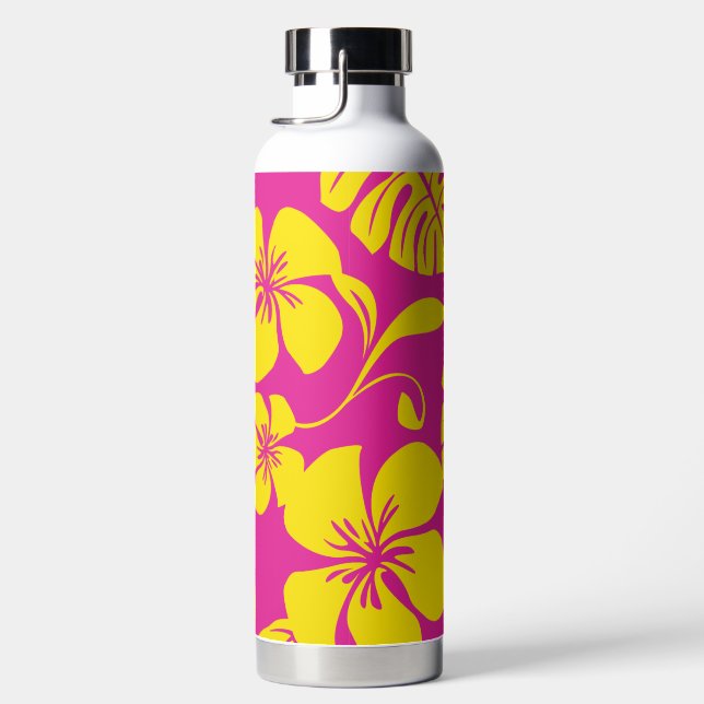 BOUTEILLE D'EAU MAILLOT DE BAIN ROSE (ROSE CHAUD/JAUNE) (Droite)