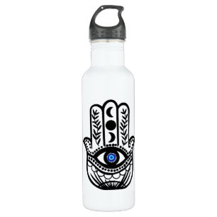 Bouteille D'eau Main de Hamsa Fatima Evil Eye